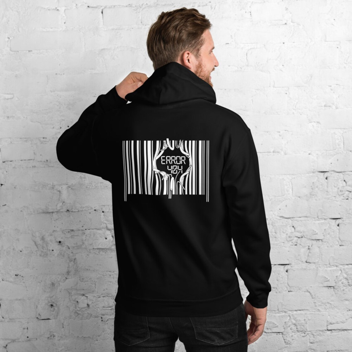 error-404-barcode-uni-hoodie-etsy-uk