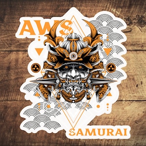 Pegatinas de AWS Samurai de Cloud Computing
