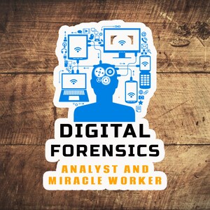 Digitale Forensik Analyst und Wunderarbeiter Aufkleber