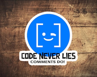 Code Never Lies, Comments Do!   stickers