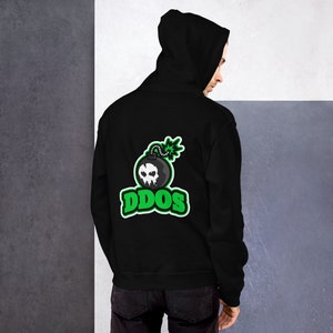 Cyber Security - DDos Bombe & Schädel Unisex Hoodie