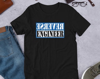 Reverse Engineer in Blue Short-Sleeve Unisex T-Shirt