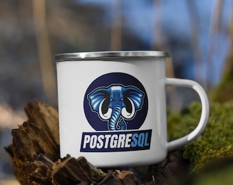 Postgresql Database Enamel Mug