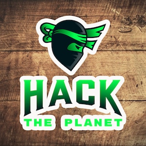 Cyber Security Hack the Planet Ninja   stickers