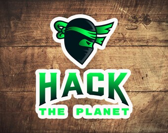 Cyber Security Hack the Planet Ninja   stickers