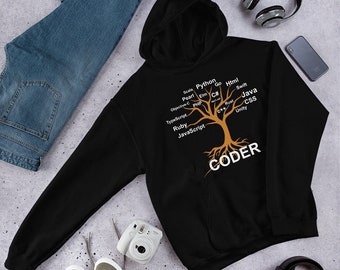 Coder / Programmer Tree of Life Unaisex Hoodie