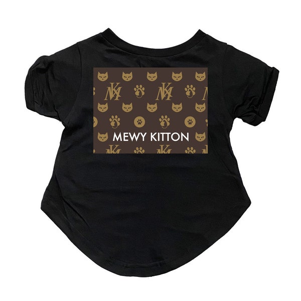 Mewy Kitton Cat T-shirt Premium Tagless Kitty Tee