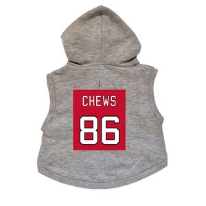 Chews #86 Dog Hoodie Premium Hockey Sweatshirt