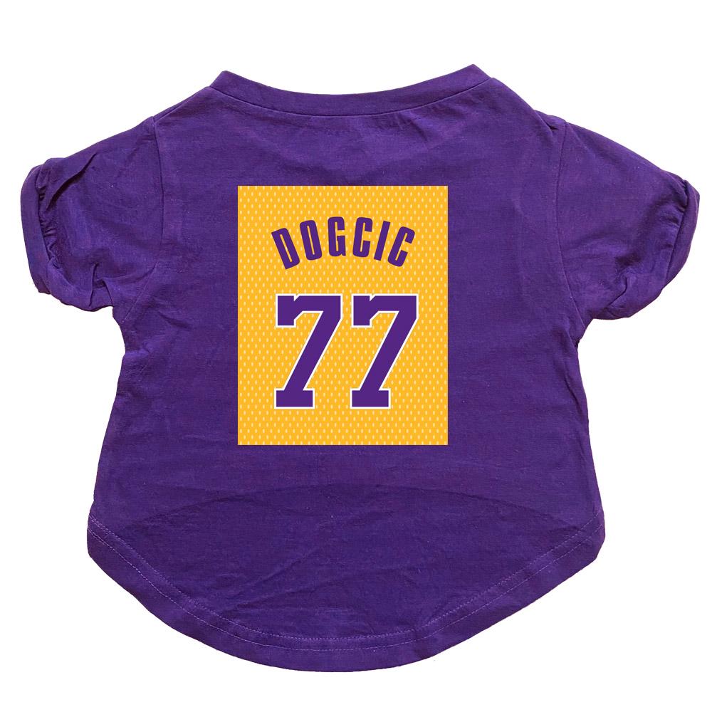 Dogcic #77 Pet Dog T-shirt Premium Tagless Basketball Tee