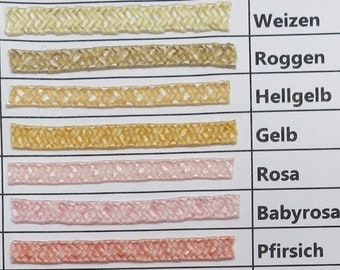 ドールハウスの工作用帽子用ストローNo.8～14 - バスケット、スーツケース、帽子、その他多くの工作アイデア用 1:12、1～10、1/6帽子用ストロー