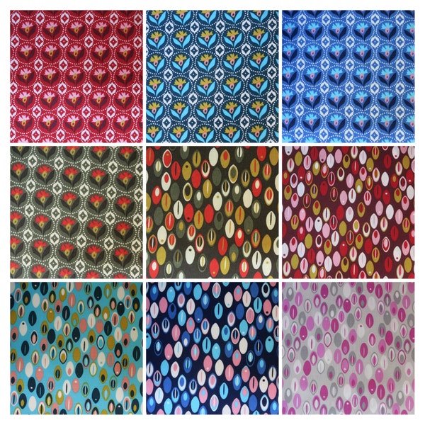 Vintage, retro pattern - cotton fabrics for dollhouses patchwork quilt doll clothes small patterned fabrics for 1:12 1to6