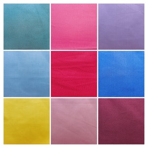 ドールハウス、パッチワーク、キルト、人形の服などに使用する水玉模様の綿生地、1:12 および 1:6 スケール用の小さな模様の生地。