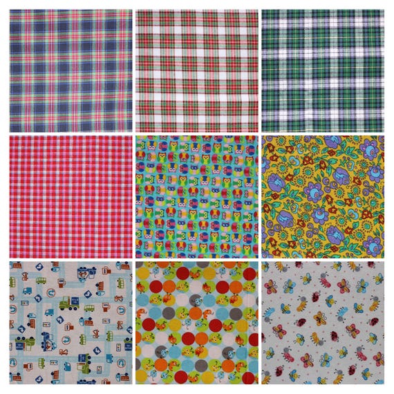 Tela de franela para casas de muñecas, patchwork, colchas, ropa de