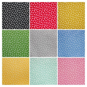 Tecidos de algodão com motivos pequenas borboletas para casas de bonecas colcha de retalhos roupas de bonecas pequenos tecidos estampados para 1:12, 1 a 6