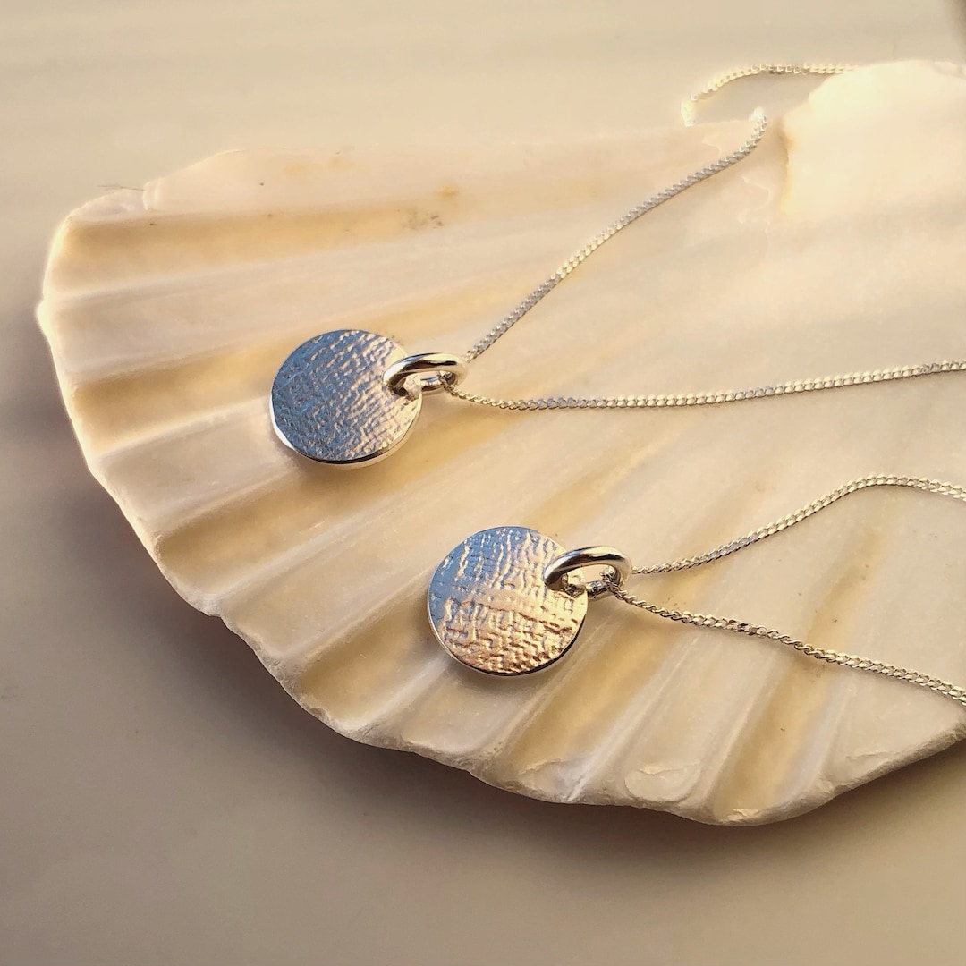 Silver Lucky Coin Pendant Recycled Silver Coin Necklace Etsy