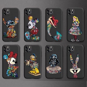 Simpatica custodia in silicone Graffiti Tattoo per iPhone