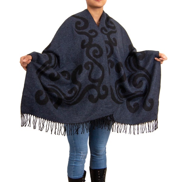 shawl poncho sweater