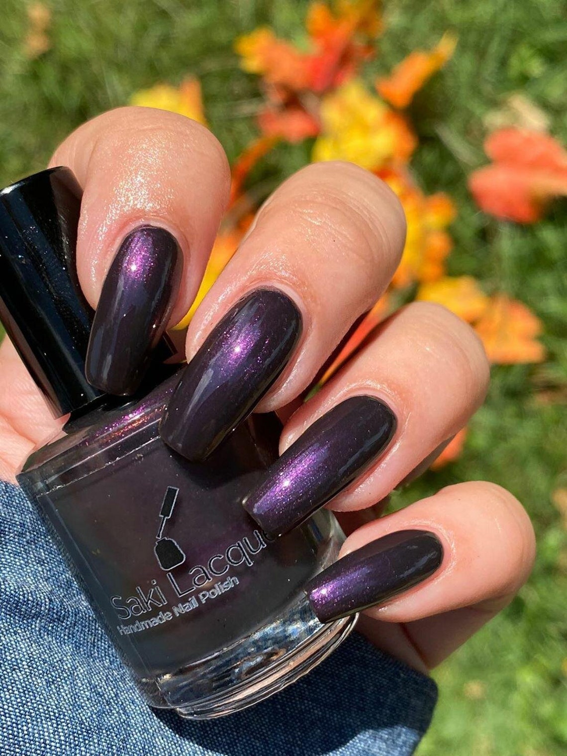 Vampy Purple Nail Polish Eggplant Couture Handmade Etsy