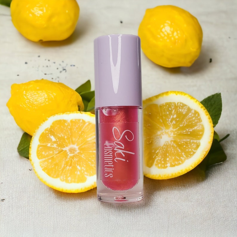 Pink Lemonade Handmade Vegan Lip Gloss Hydrating Lip Oil Lip Care Gifts