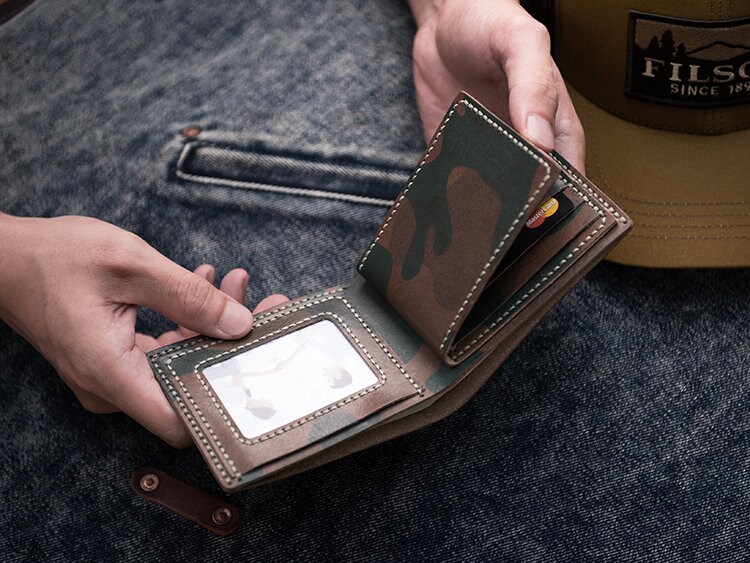 DIY Leather Wallet Kit for Beginner With Tools Fog Wax Etsy