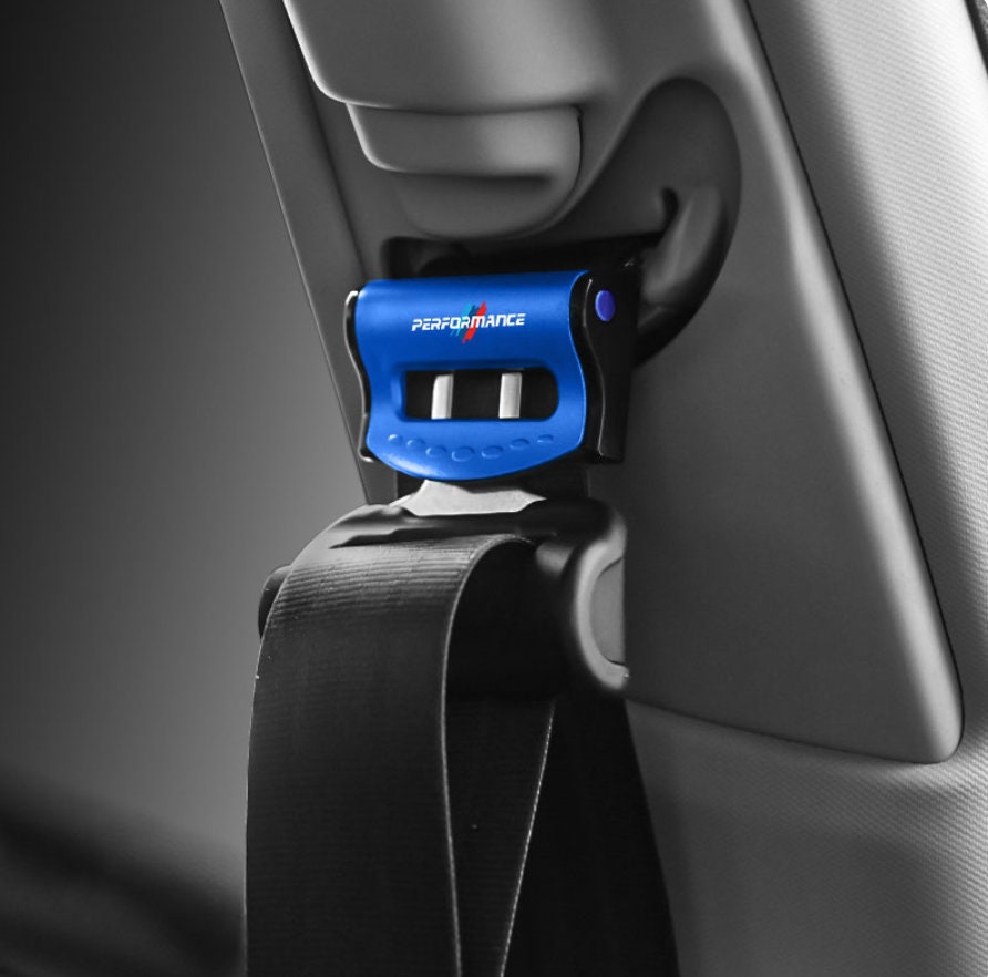 Für BMW 1 Paar Sicherheitsgurt-Einsatzschutz  Stoßstangengurtfutter-Dekoration (schwarz)