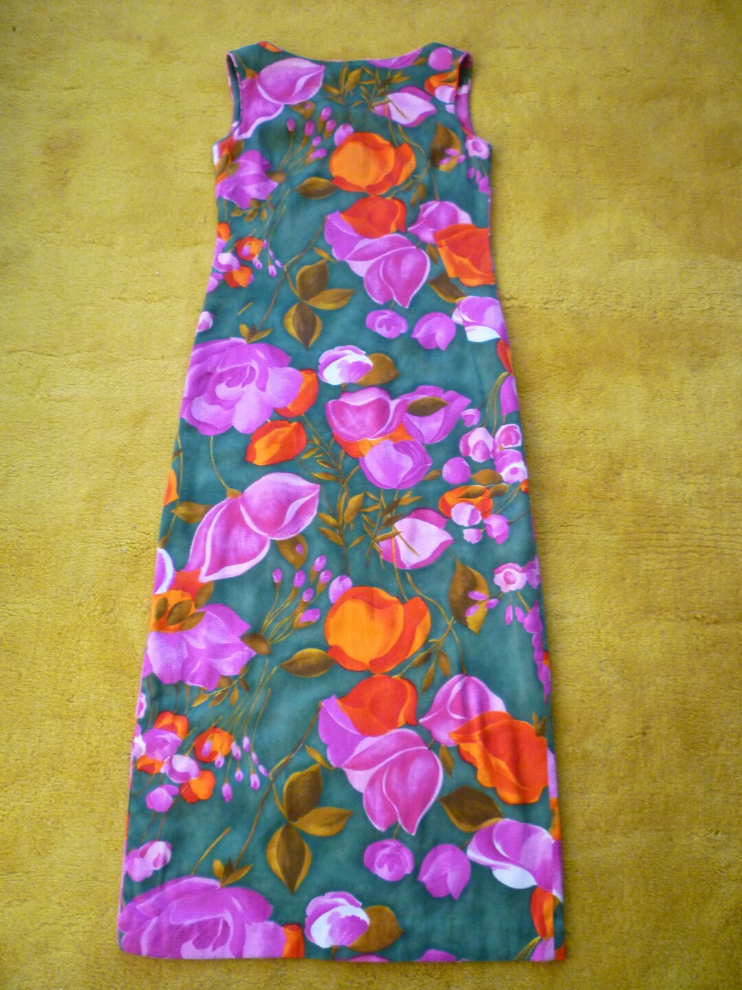 Vintage Malia Hawaiian Maxi Dress, 70s Floral Design (UK 12/14) - Etsy