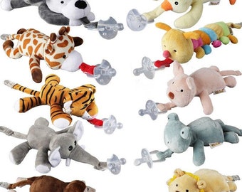 pacifier holders stuffed animals
