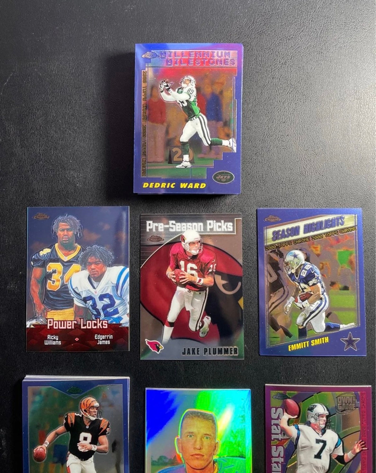 2000 NFL Topps Chrome Football Card Lot Etsy