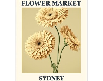 Flower Market Print Sydney | Classic Matte Paper Poster