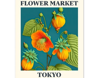 Flower Market Print Tokyo | Classic Matte Paper Poster
