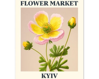 Flower Market Print Kyiv | Classic Matte Paper Poster