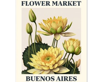 Flower Market Print Bueno Aires | Classic Matte Paper Poster