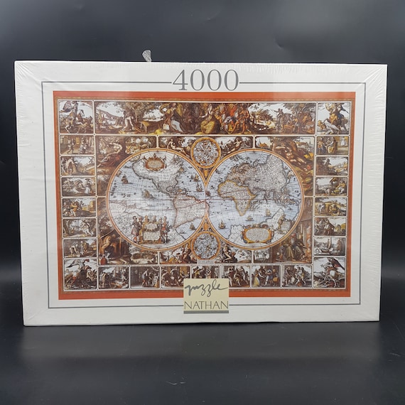 Rare Puzzle 4000 pièces, Magna Carta Mundi par Nicolaes Visscher I /  Description détaillée ci-dessous -  France