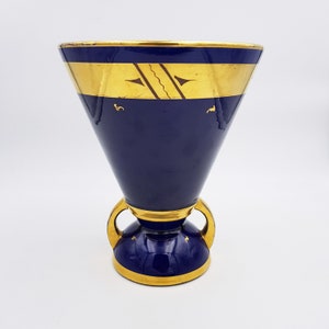 Cobalt gilt vase France Art Deco around 1930 / Item details below