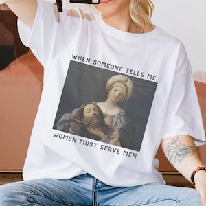 Women Should Serve Men T Shirt, Funny Feminist Shirts, Misandrist Tee, Womens Rights Shirt, Feminist Gifts, Funny Meme Shirts, Guido Reni