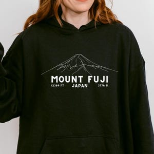 Berg Fuji Sweatshirt, Japan Hoodie, Berg Fuji Vintage Hoodie, Japan Reise Shirts, Geschenk für Wanderer, Tokyo, Bergsteiger Shirt, Reisegeschenk