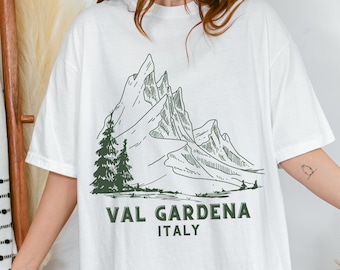 Val Gardena Italien T-shirt, Italienska Dolomiterna T-shirt, Italienska Alperna T-shirt, Odlebergen T-shirt, Skidor i Dolomiterna, Vandra i Alperna, Trek i Alperna