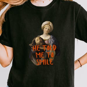He Told Me To Smile Crop Top, Feminist Baby Tee, Angry Feminist Shirt, Strong Women Shirt, Womens Rights Shirt, Empowered Women Tee