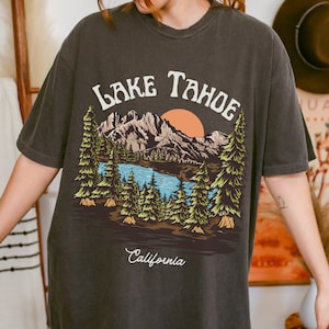 Lake Tahoe Shirt, California Shirt, Vintage National Park Shirt, Lake Tahoe Shirt, Lake Tahoe T-Shirt, Retro Lake Tahoe Tee, Vintage Travel