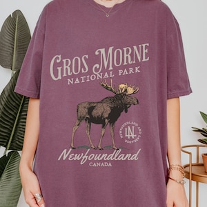 Camiseta del Parque Nacional Gros Morne, camiseta de Newfoundland Canada, Western Brook Pond, camiseta de Newfoundland y Labrador, camiseta del parque nacional, NPS