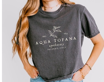 Aqua Tofana Crop Top,  Giulia Tofana Boxy Tee, Feminist Crop Tee, Angry Feminist T, Funny Feminism Shirt, Womens Rights Shirt, Equal Rights