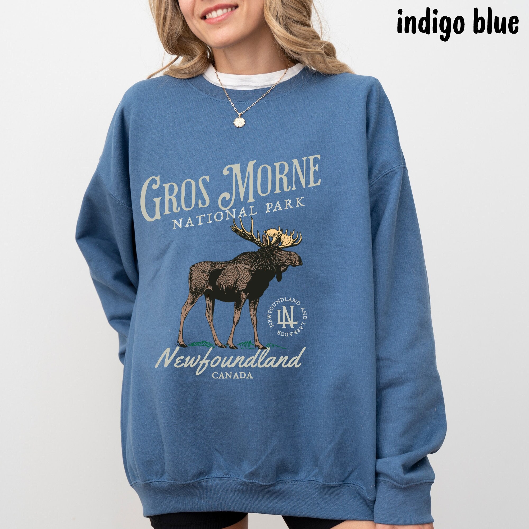Gros Morne National Park Sweatshirt, Newfoundland Canada Crewneck, Western Brook Pond, Newfoundland and Labrador, National Park Shirt, NPS