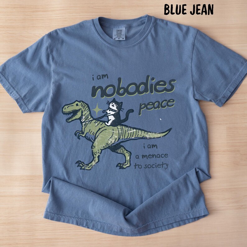 Menace to Society T-Shirt, I am Nobodies Peace Tee, Funny Tees, Sarcastic Shirts, Funny Gifts, Rage Tee, Weird Tops, Socially Awkward Tee
