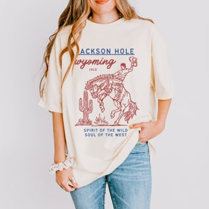 Jackson Hole Wyoming T-Shirt, Grand Teton T-Shirt, Grand Teton National Park Geschenk, Jackson Wyoming Shirt, Grand Teton Cowboy T-Shirt