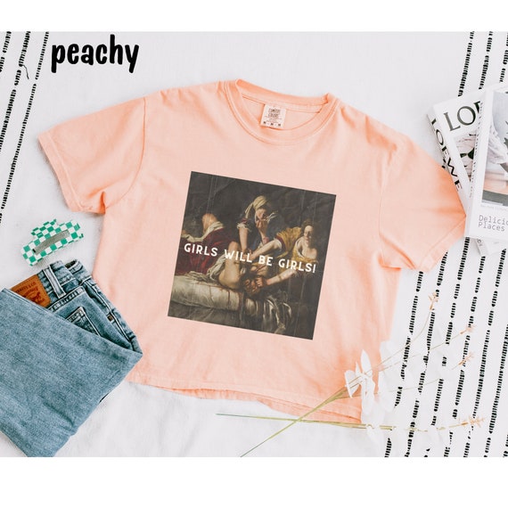 Girls Will Be Girls Boxy Shirt, Judith Beheading Holofernes Crop Tee, Unhinged Feminist, Girl Power, Comfort Colors, Burn the Patriarchy - Etsy Girls Will Be Girls Boxy Shirt, Judith Beheading Holofernes Crop Tee, Unhinged Feminist, Girl Power, Comfort Colors, Burn the Patriarchy - Etsy