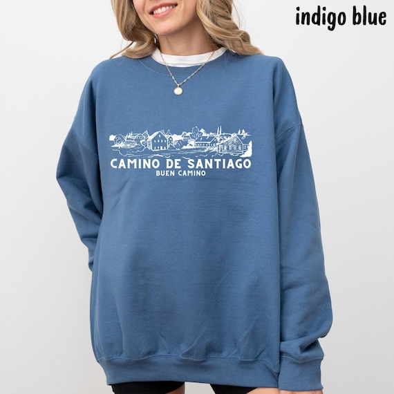 Felpa Camino De Santiago, Girocollo Buen Camino, Felpa Cammino di