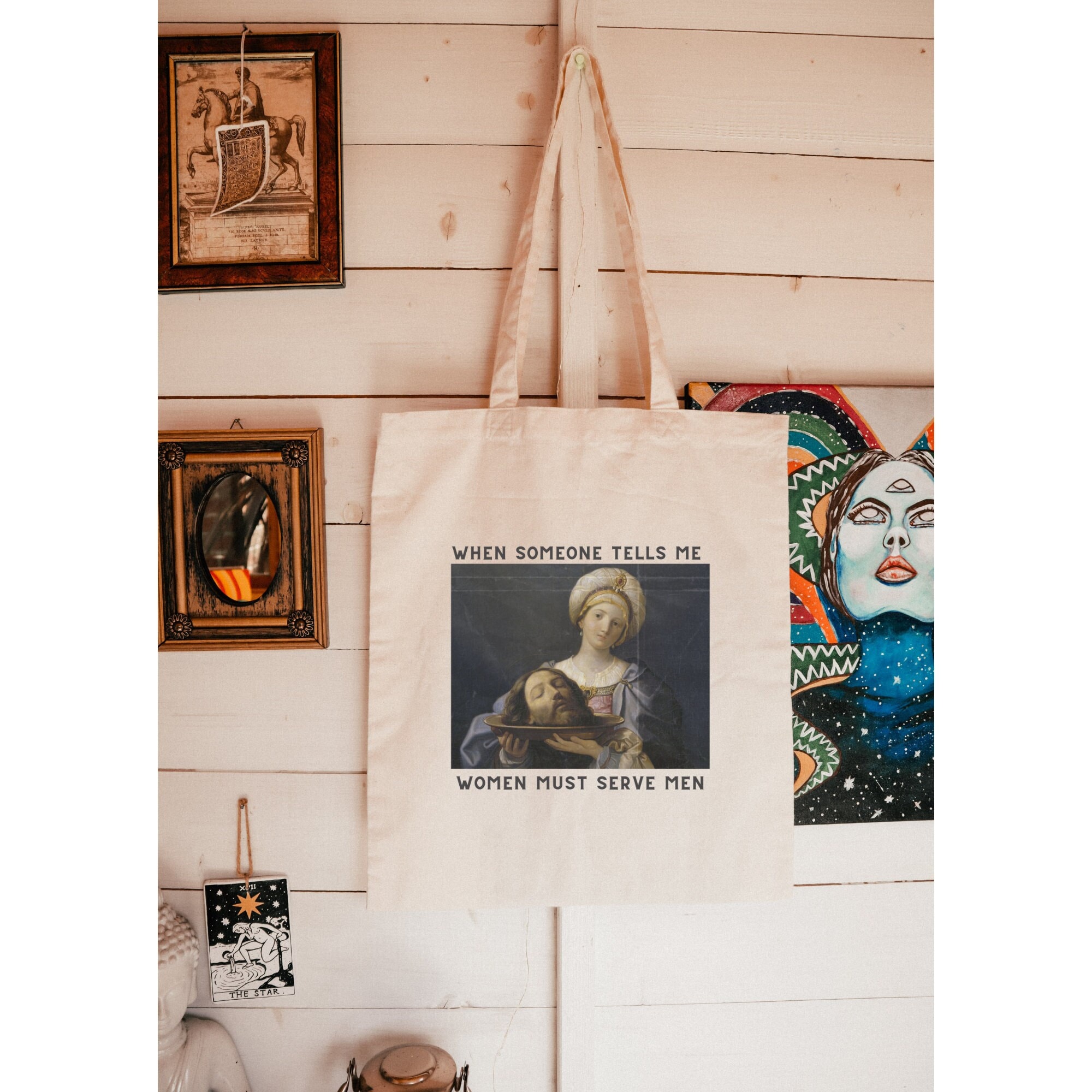 Girls Will Be Girls Tote, Feminist Tote Bag, Misandry Canvas Tote, Morbid Humor Cotton Bag, Funny Feminist Gift, Feminine Rage Tote