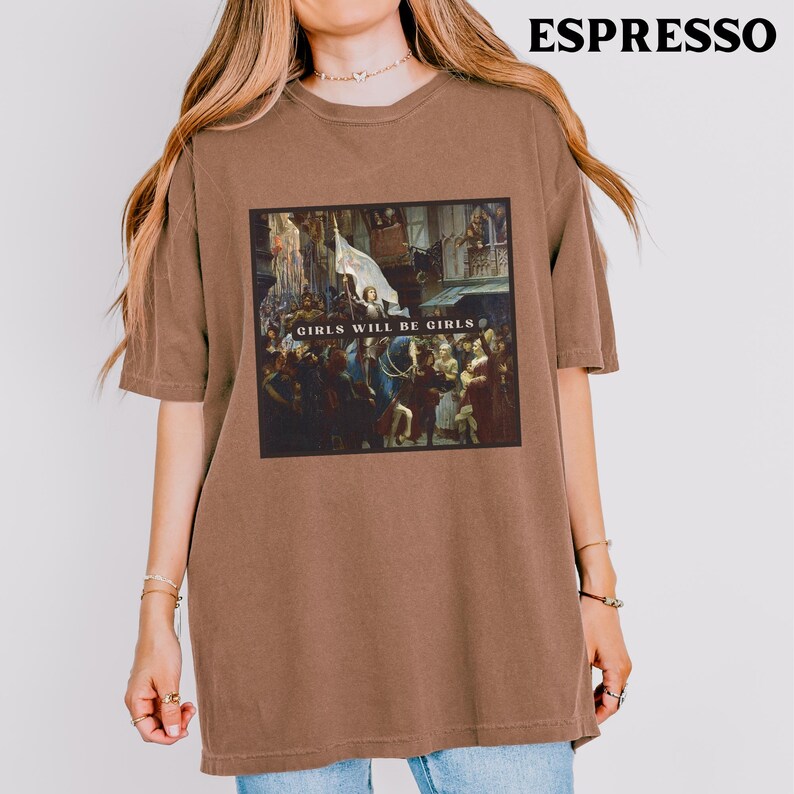 Joan of Arc Shirt, Feminist Tee, Female Warriors, Art History Gifts, Strong Women Shirt, Womens Rights Shirt, Empowered Women Tee image 1