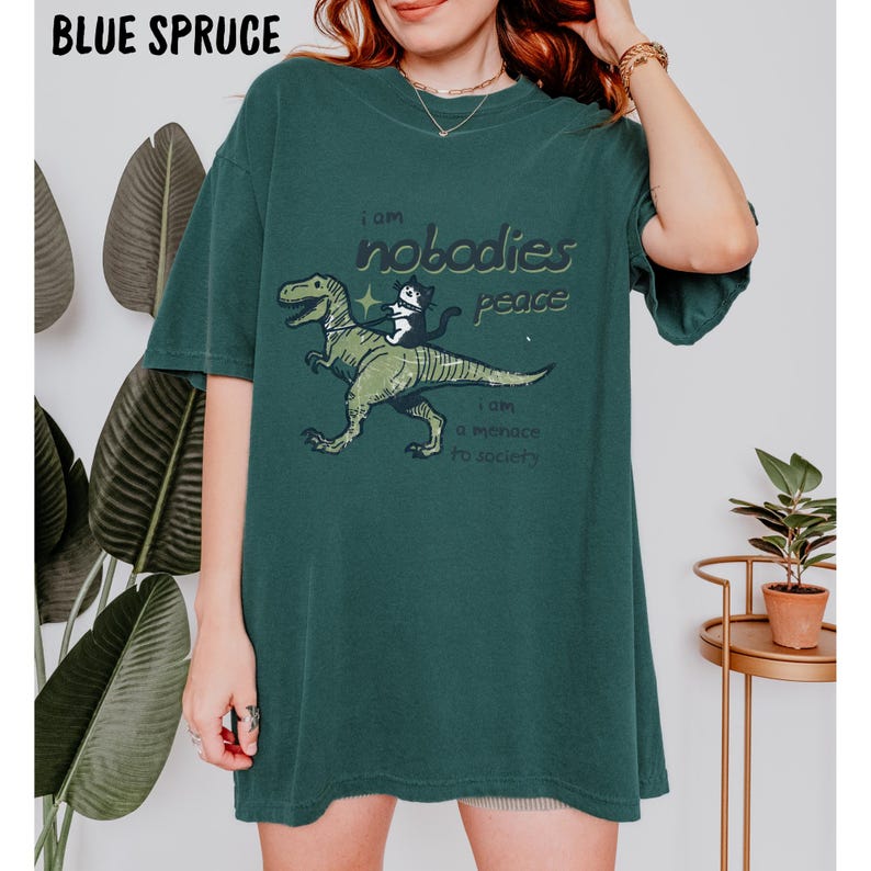 Menace to Society T-Shirt, I am Nobodies Peace Tee, Funny Tees, Sarcastic Shirts, Funny Gifts, Rage Tee, Weird Tops, Socially Awkward Tee