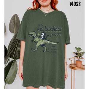 Menace to Society T-Shirt, I am Nobodies Peace Tee, Funny Tees, Sarcastic Shirts, Funny Gifts, Rage Tee, Weird Tops, Socially Awkward Tee